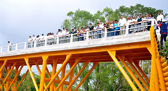 Inaugura ASR el puente Tierra Blanca-Frijolillo en Tuxpan