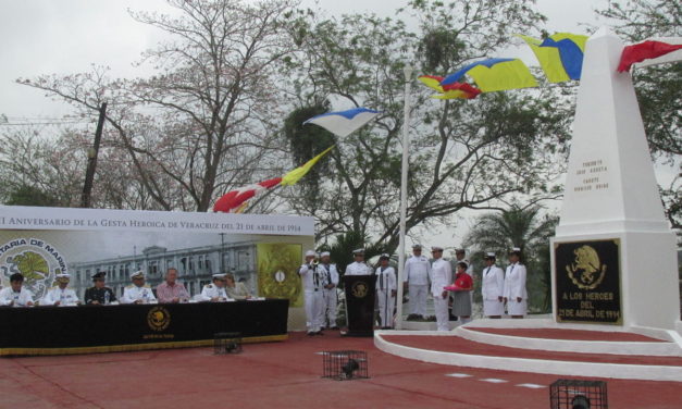 Conmemora Tuxpan la Gesta Heroica de Veracruz de 1914.