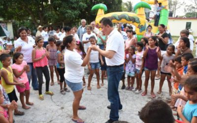 El «Pipo» Vázquez baila, juega, canta y asume compromiso con la naturaleza