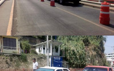 TRABAJOS EN EL PUENTE TUXPAN CAUSAN CAOS VIAL