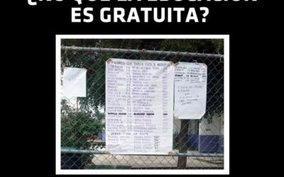 DESCARO TOTAL AL COBRAR CUOTAS DE INSCRIPCIÓN EN LA ESCUELA VENUSTIANO CARRANZA