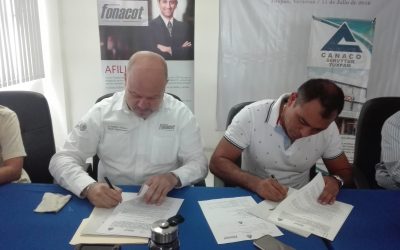 FONACOT y CANACO Tuxpan firman convenio de colaboración
