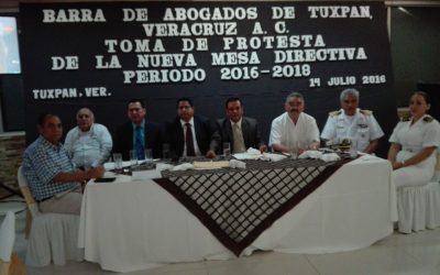 Conforman nueva mesa directiva de la Barra de abogados de Tuxpan