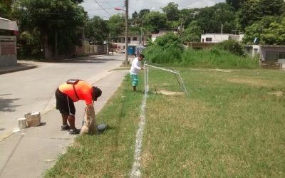 Refuerzan Limpieza en Espacios Deportivos