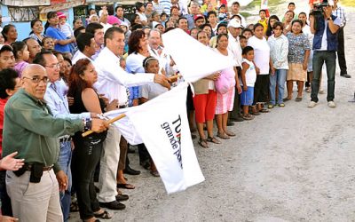Inicia ASR obra pública con recursos donados por PEMEX en Alto Lucero