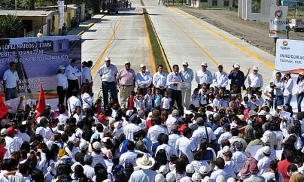 Inauguran segunda etapa de la avenida Lopez Mateos en Tuxpan