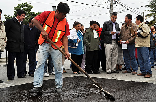 Inicia la rehabilitación de la avenida Cuauhtémoc en Tuxpan