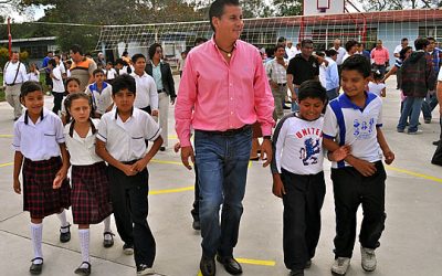 Inaugura ASR cancha de usos múltiples en primaria de la comunidad de Higueral