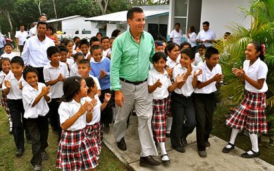 Entrega ASR nueva infraestructura en escuela del medio rural de Tuxpan