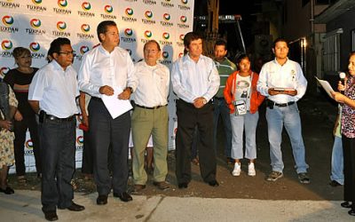 Mas de 500 beneficiados con una nueva pavimentación en Tuxpan