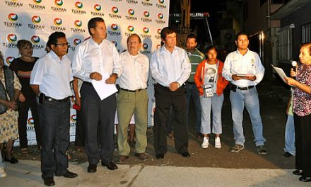 Mas de 500 beneficiados con una nueva pavimentación en Tuxpan