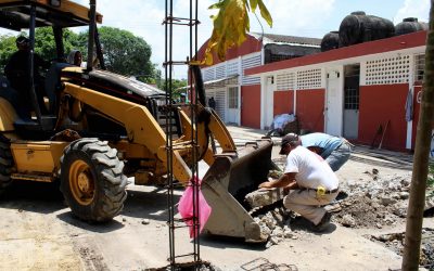 Avanzan Trabajos de Construcción de Espacios Deportivos
