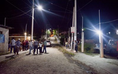 Inauguran Alumbrado en Sol de Justicia