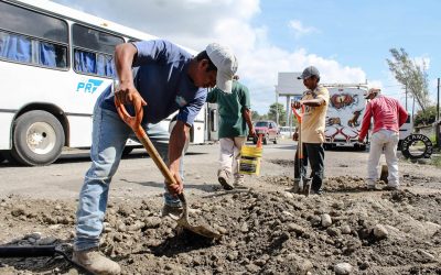 Ayuntamiento de Tuxpan Mejora Vialidades en la Ciudad