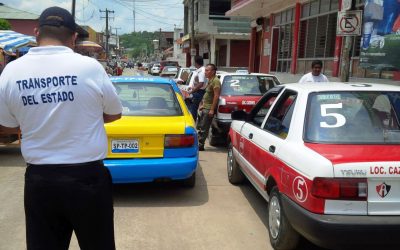 Sancionan a 46 unidades de taxi en la zona norte del estado