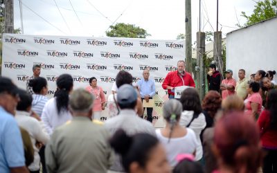 Raúl Ruiz Entrega Obra en Colonia Lázaro Cárdenas