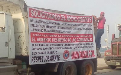 Camioneros también se manifiestan ante gasolinazo, necesitarán ajustar tarifas