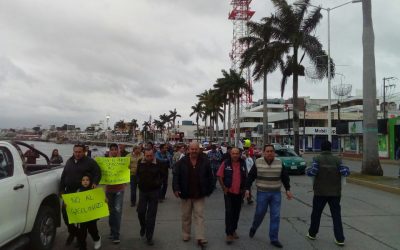 Tuxpeños marcharon en contra del «Gasolinazo»