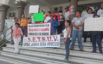 Integrantes del SETSUV solicitan incremento salarial del 20%