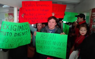 Mediante manifestación solicitan reapertura de bares y cantinas