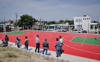 Supervisa Ruiz Díaz, Construcción de Espacios Deportivos