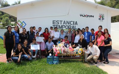 Universitarios visitan la Estancia Temporal DIF