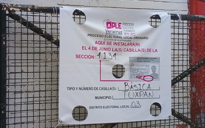 Colocan lonas de identificación de casillas en Tuxpan