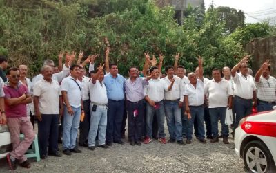 Los taxistas están con Toño Aguilar