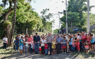 Entregan Ampliación de Red Eléctrica  y Rehabilitación de Dren Pluvial
