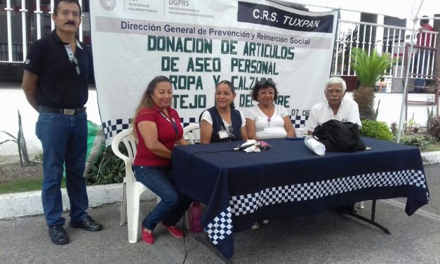 CERESO Tuxpan realiza colecta  de artículos  para el  festejo del día del padre