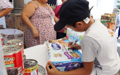 Instala DIF Tuxpan dos centros de acopio para afectados en Morelos, Puebla y CDMX