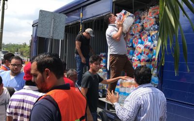 DIF envía mas apoyos a damnificados por sismo