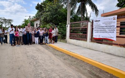Inaugura Ruiz Díaz, Obras en Villa Rosita