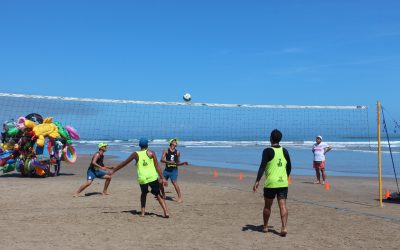 Un éxito la justa de voleibol de playa