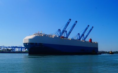 Llega tercer buque Car Carrier a Tuxpan