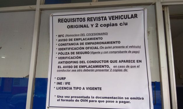 Arranca Revista Vehicular