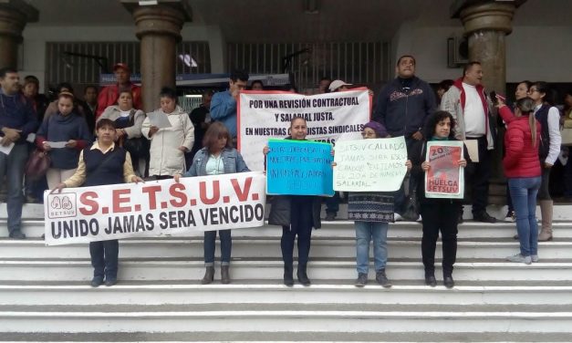 Se manifiestan integrantes del SETSUV