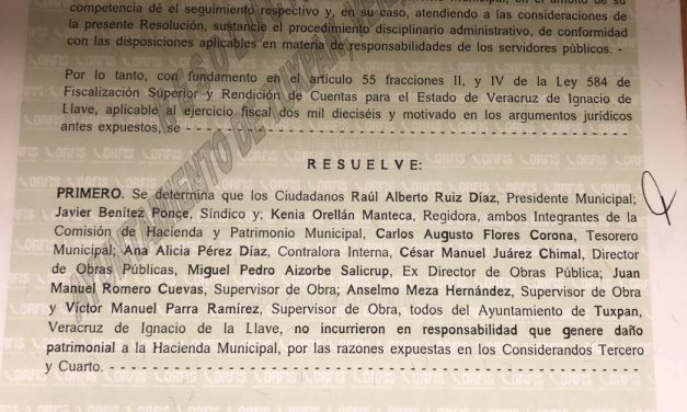 TUXPAN SIN DAÑO PATRIMONIAL EN 2016: ORFIS