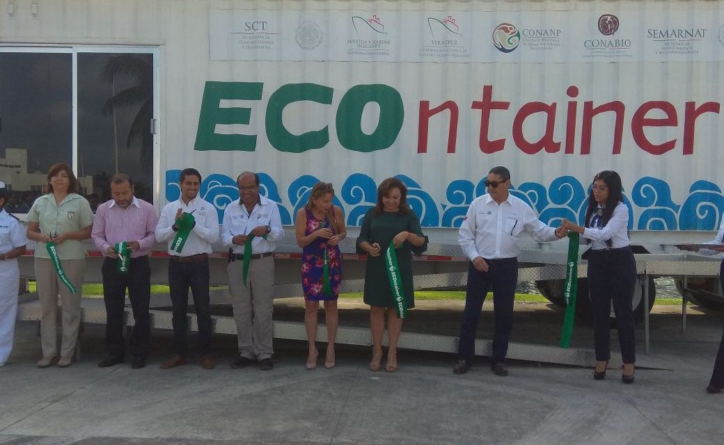 inauguran exhibición del contenedor educativo «ECOntainer»