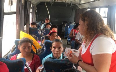 Concientizan sobre violencia de género en el Trasporte Público