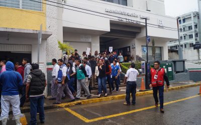 Efectúan Simulacro de Sismo en el SAT
