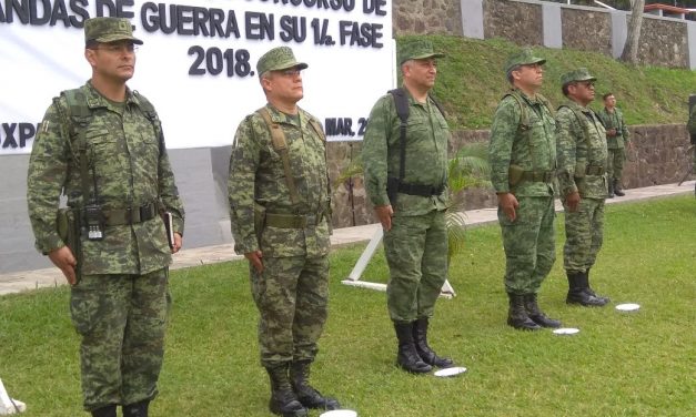 SEDENA realizan Concurso de Bandas de Guerra