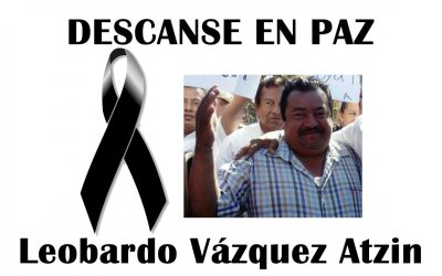 Pronunciamiento de la APITAC sobre el asesinato del periodista Leobardo Vázquez Atzin.