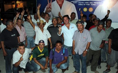 Continuaremos construyendo el cambio en Álamo: Arturo Esquitin