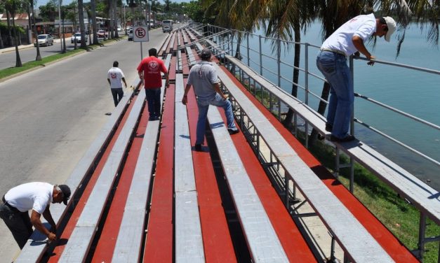 PC Tuxpan supervisará instalación de gradas para Carnaval