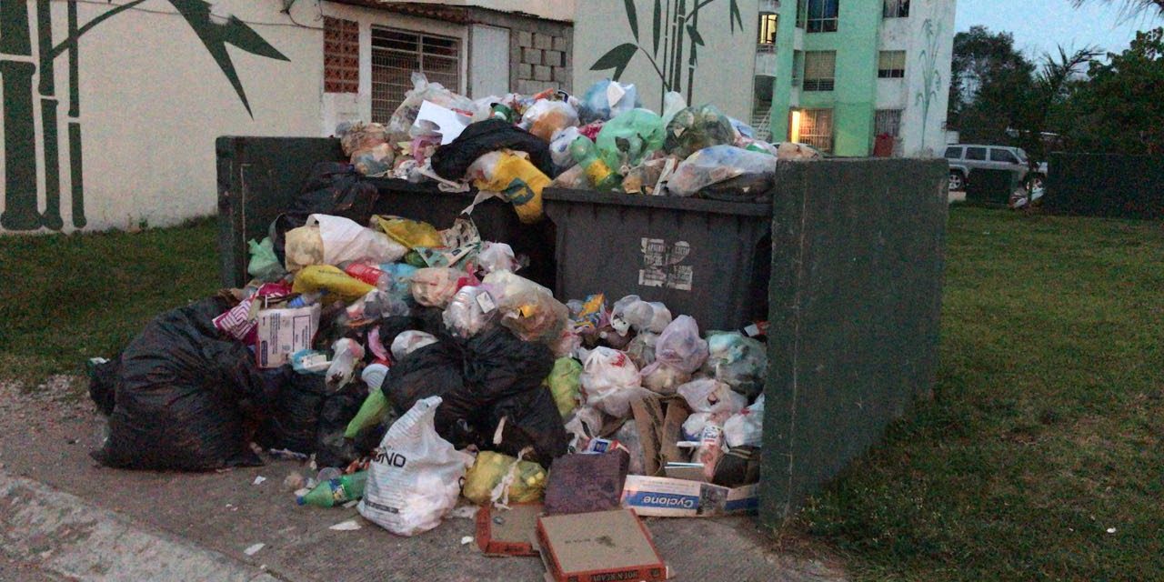 Padecen en Tuxpan, problema de recolección de basura