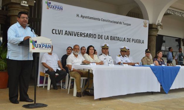 Toño Aguilar conmemora batalla de Puebla