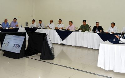 Acude Toño Aguilar a reunión de seguridad sobre cámaras de video-vigilancia