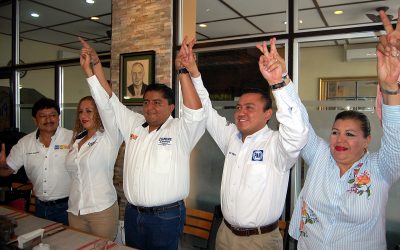 Reciben Clemente Campos respaldo de Pepe Mancha