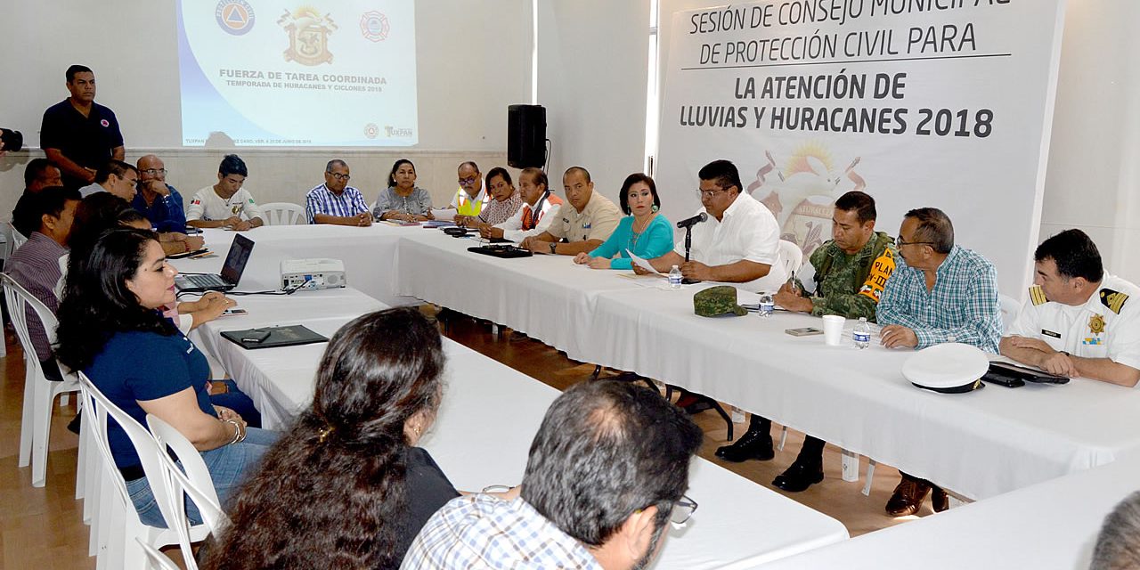 Abren Consejo Municipal de PC para atención a Lluvias y Huracanes 2018